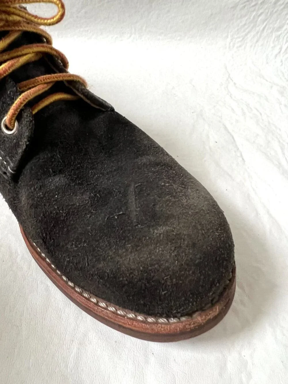Red Wing shoes 8055 Foreman Oxford mens 9.5 D black suede lace up made in USA